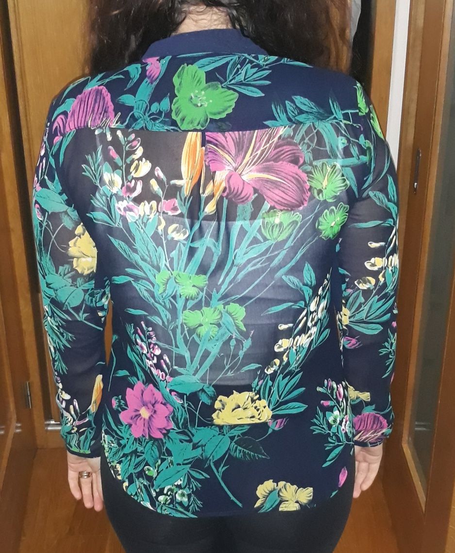 Camisa floral da zara