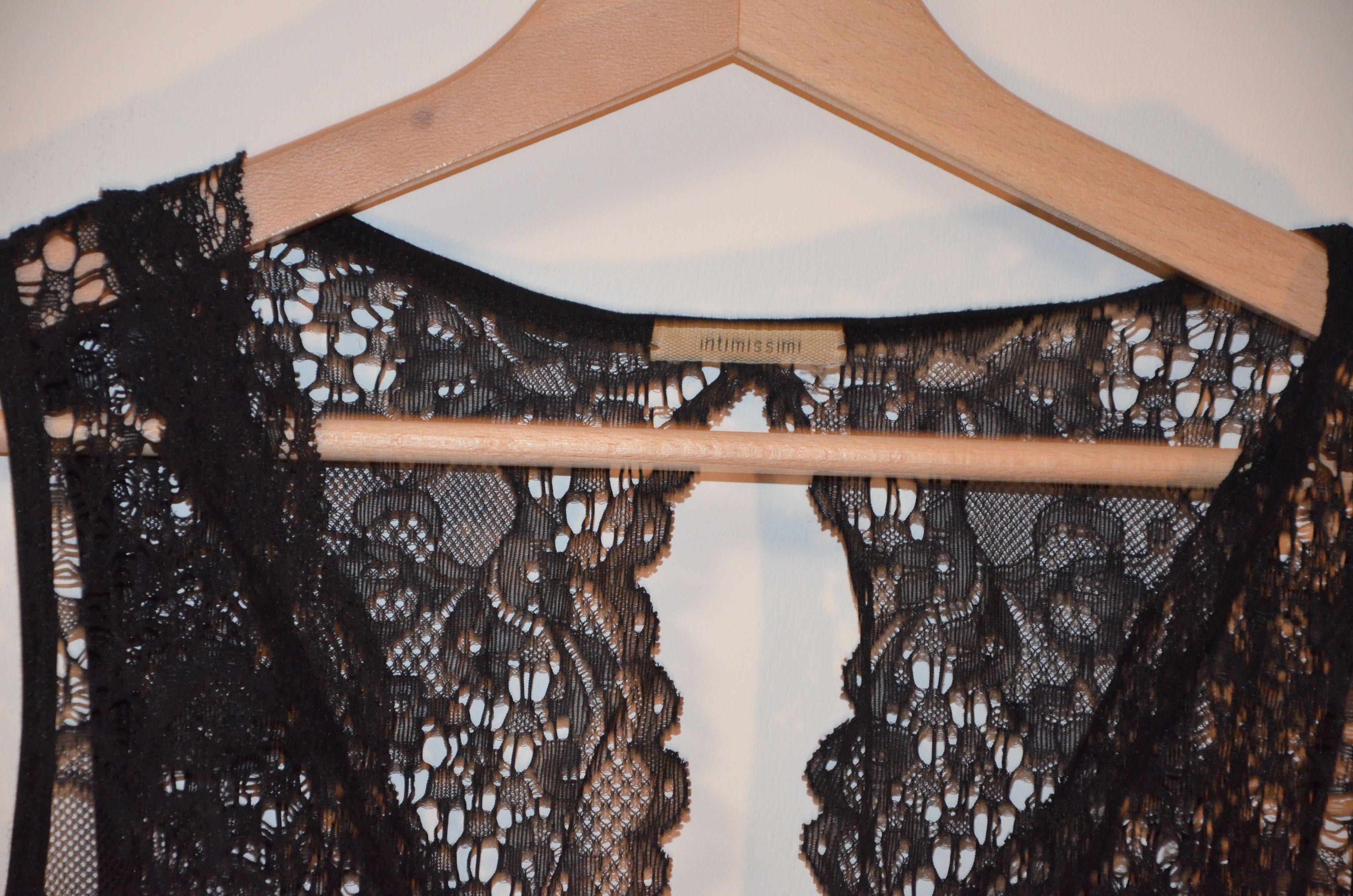 body  intimissimi czarne koronka .r. L