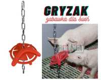 Zabawka gryzak dla świń 75cm, zapobiega odgryzaniu ogonków!
