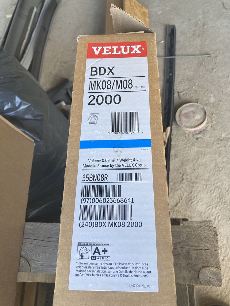 BDX Velux, rama izolacyjna