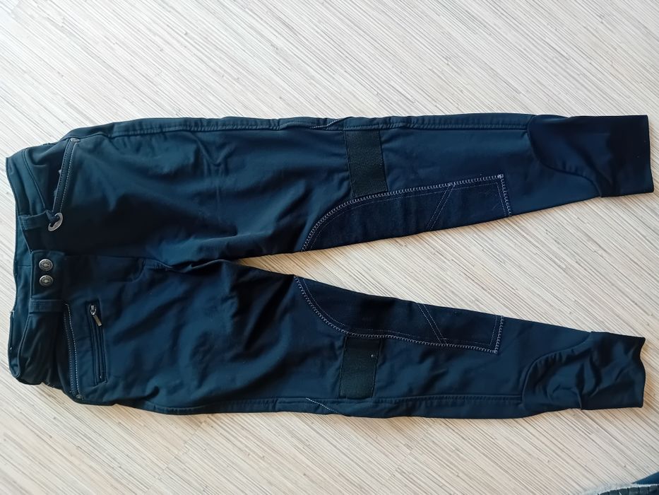 Zestaw 3 sztuki bryczesów rozmiar 142 cm spodnie do jazdy konnej