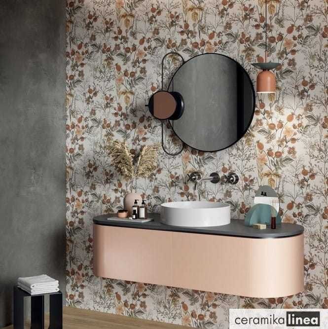 Dwie płytki ceramiczne (gres) ABK Berries Rett 60x120cm matowe