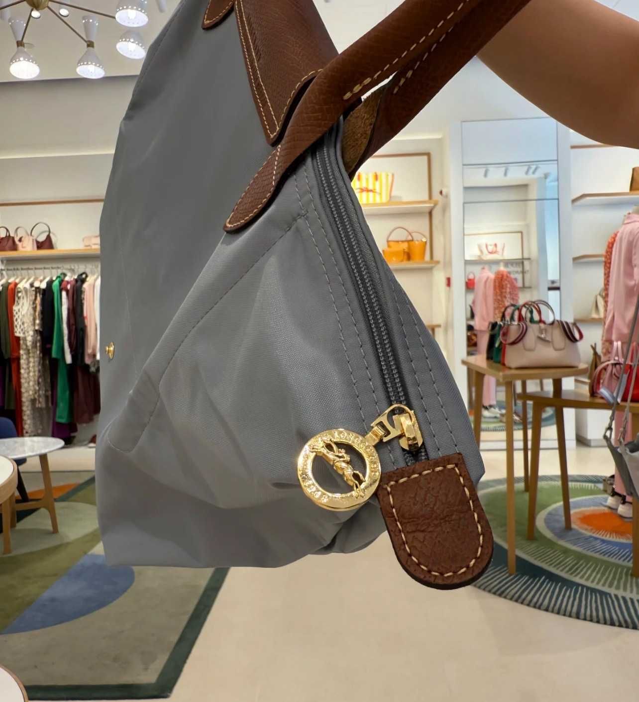 LongChamp Torba torebowa LE PLIAGE ORIGINAL L, Szary jasny