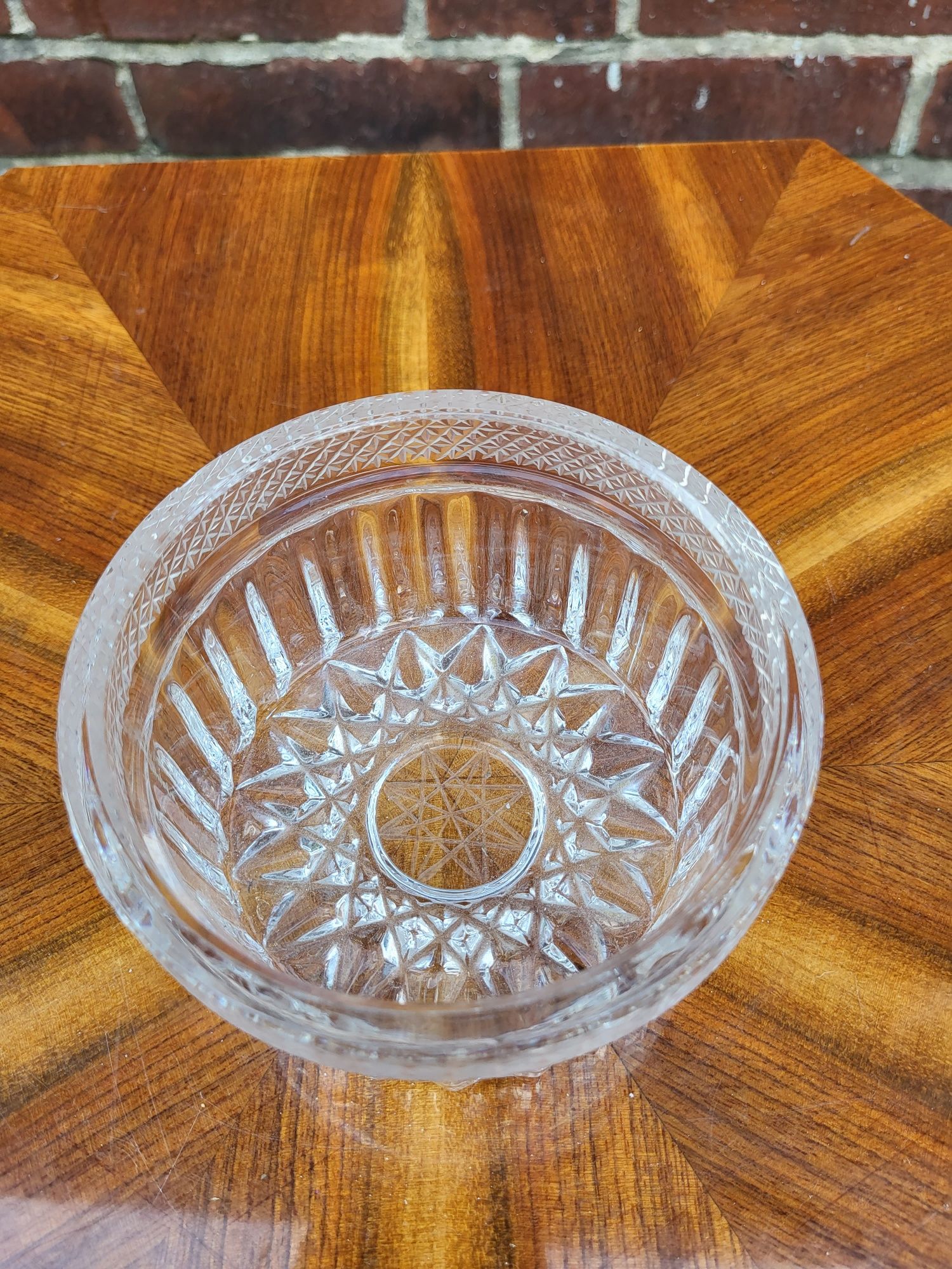 Stary kryształ naczynie z kryształu prl
