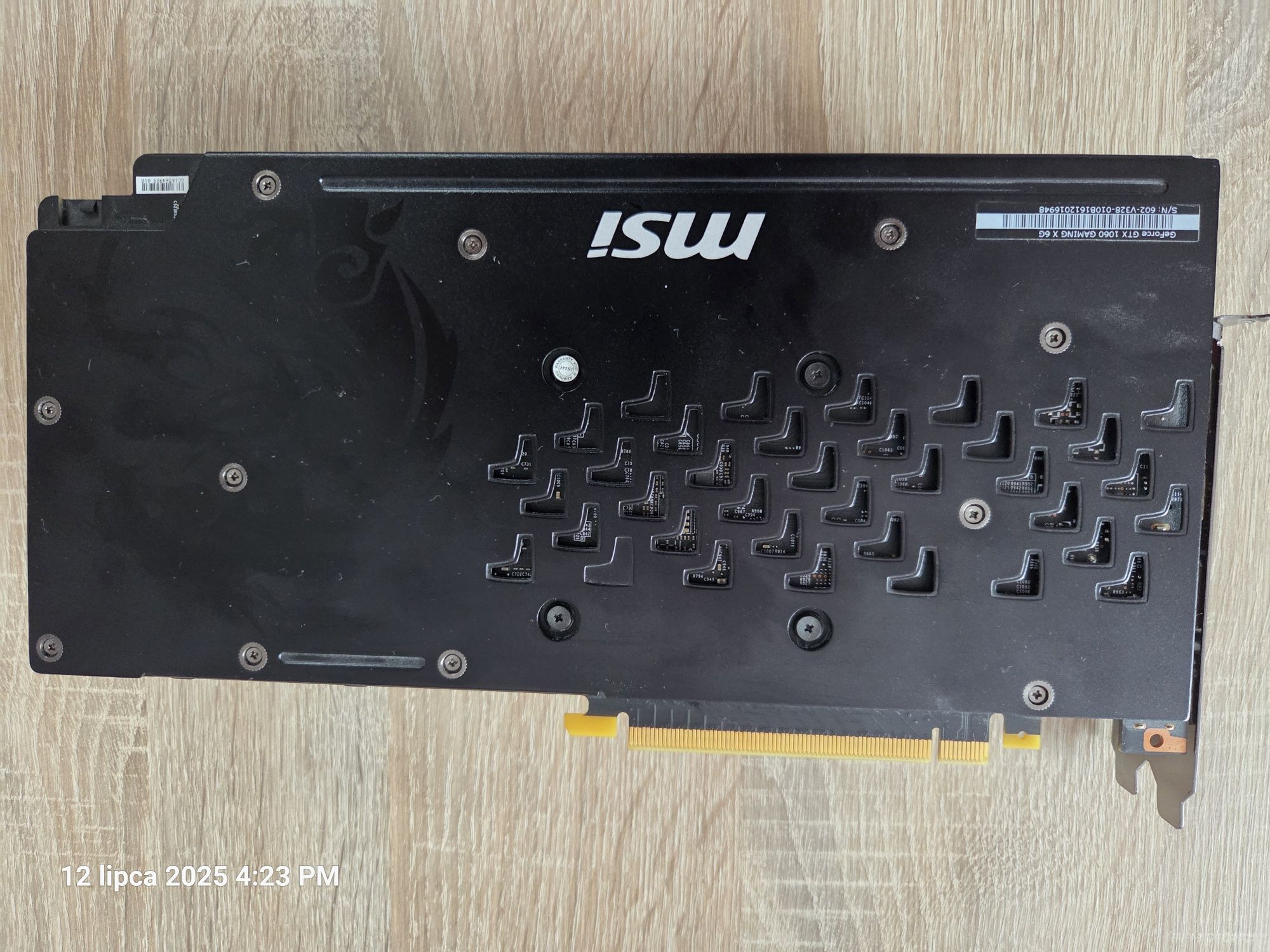 Karta graficzna MSI GeForce GTX 1060 GAMING X 6G
