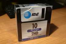Dyskietki 3,5 AT&T 10szt. IBM formatted 2HD Nowe