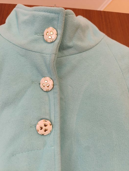 Кашемірове пальто м'ятного кольору 46 р