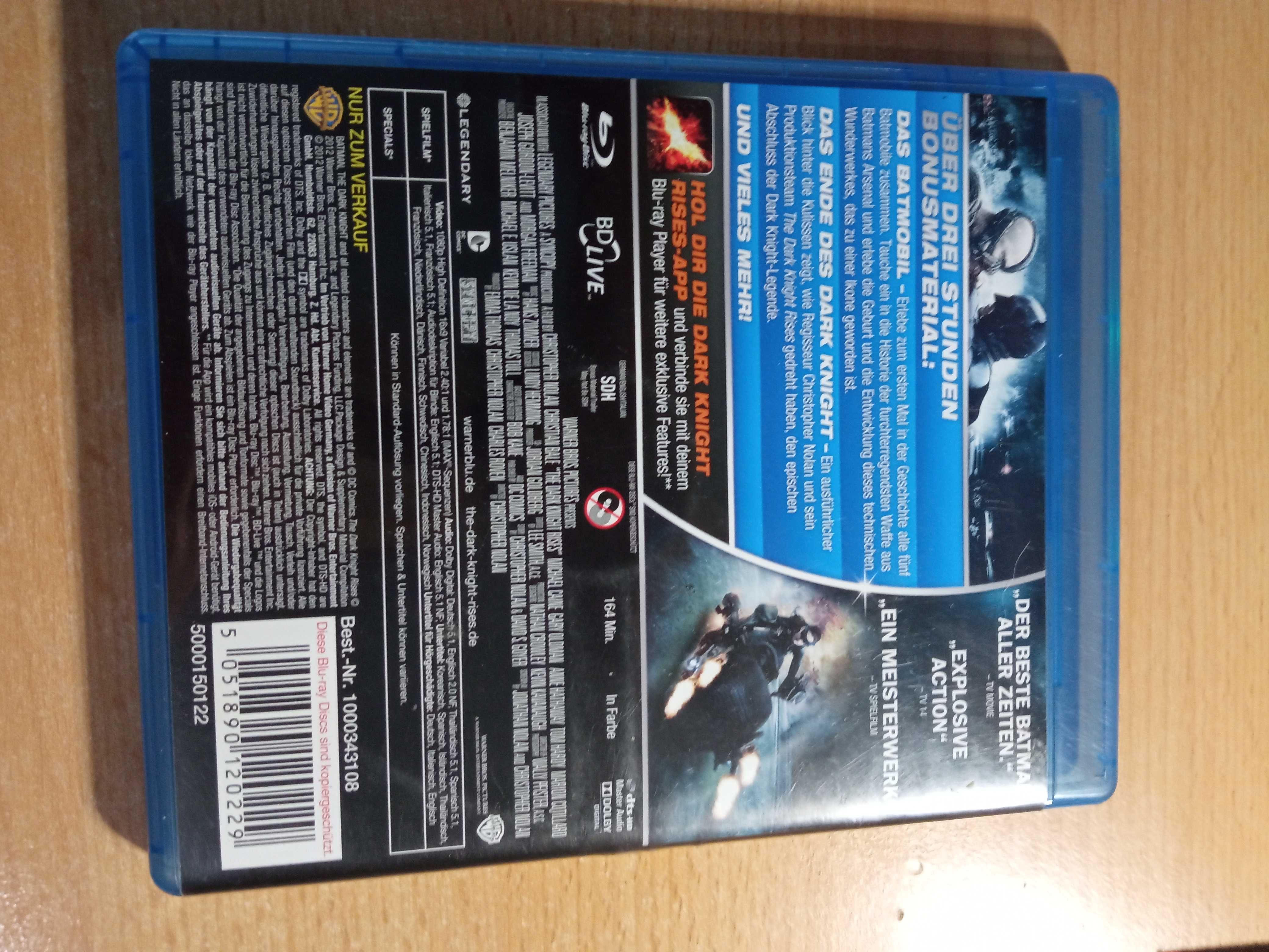 Лицензионные Blu-ray диски Тёмный рыцарь: Возрождение легенды