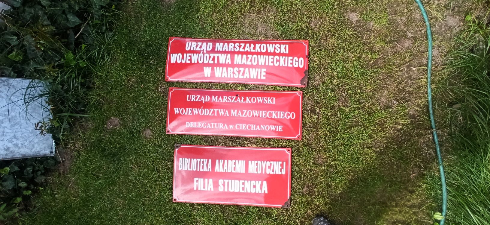 Stare emaliowane tablice z PRL-u
