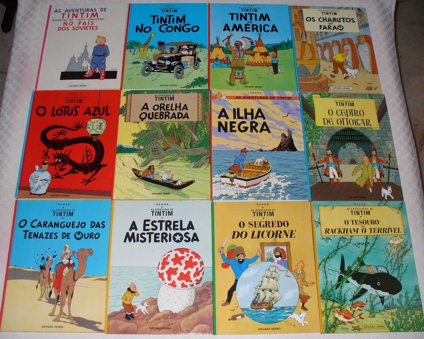Tintin - Hergé - coleção completa 25 albuns capa dura