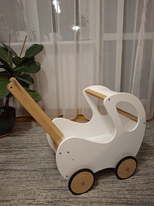 Wózek drewniany dla lalek