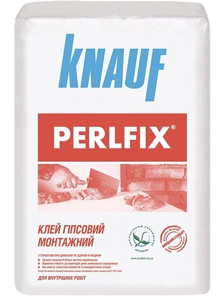 Клей Перлфикс Perlfix Кнауф Knauf для гипсокартона 25кг