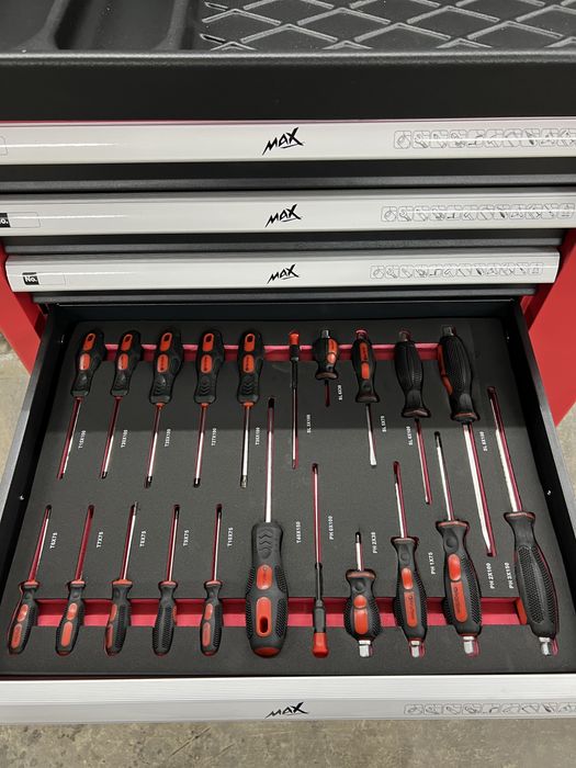 Тележка с инстументом / инструментальный шкаф MAX 243 эл. - 7 ящиков