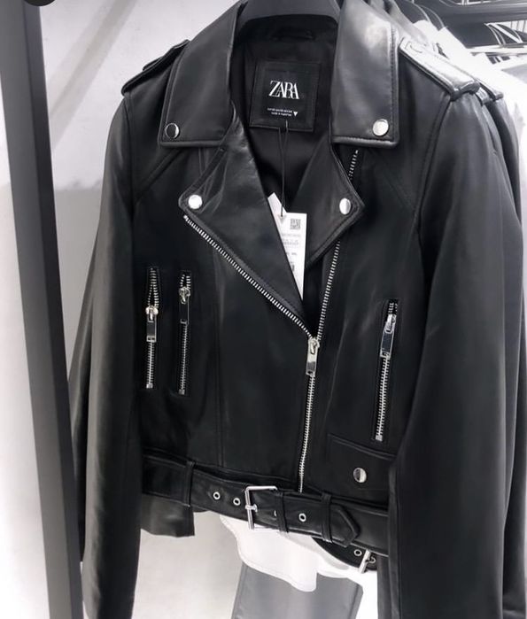 Шкіряна куртка Zara косуха