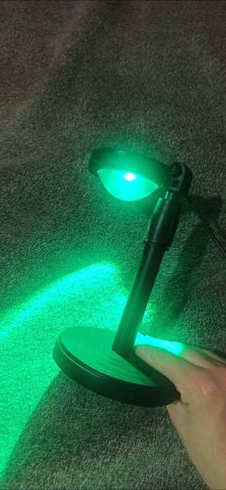 Czarna lampka nastrojowa projektor 4 tryby kolorów wejście USB