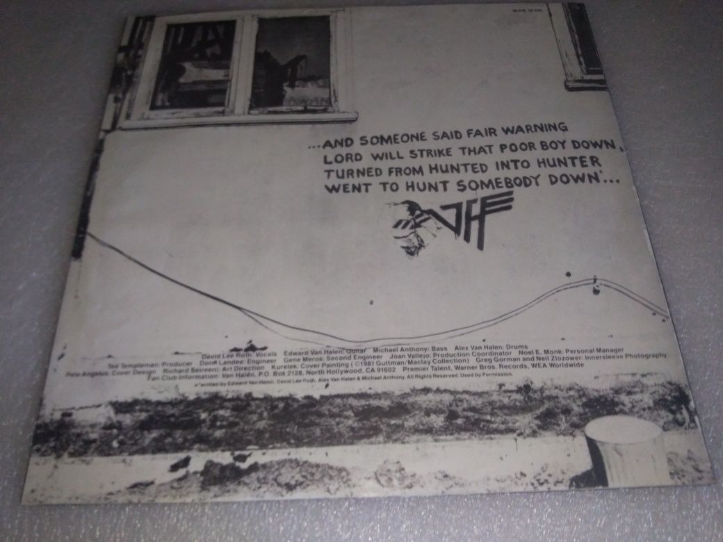Antigo álbum vinil Van Halen ‎– Fair Warning  1981