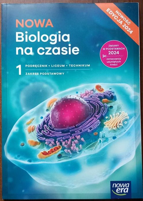 NOWA Biologia na czasie 1 Podstawowy Podręcznik 2024 Liceum Technikum