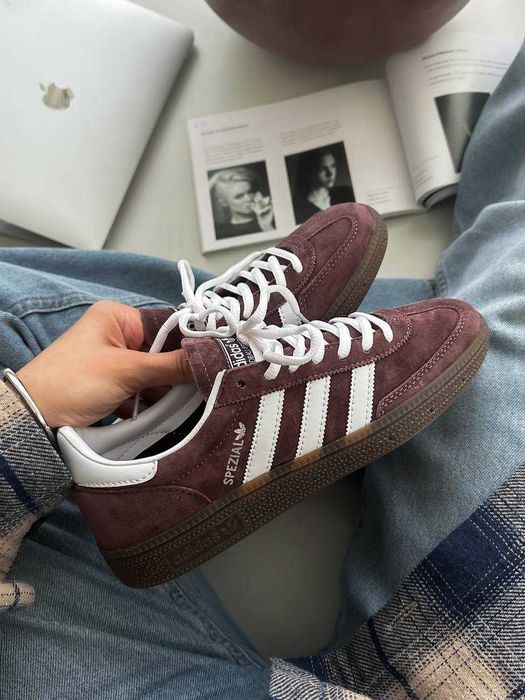 SALE! Кросівки Adidas Handball Spezial Brown White 36 37 38 39 40 41