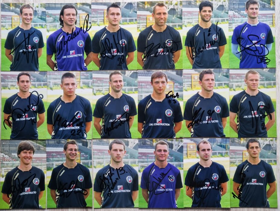 Polonia Warszawa autografy 2009/2010