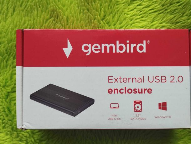 Dysk zewnętrzny Gembird External USB 2.0 enclosure for 2.5'' SATA HDDs