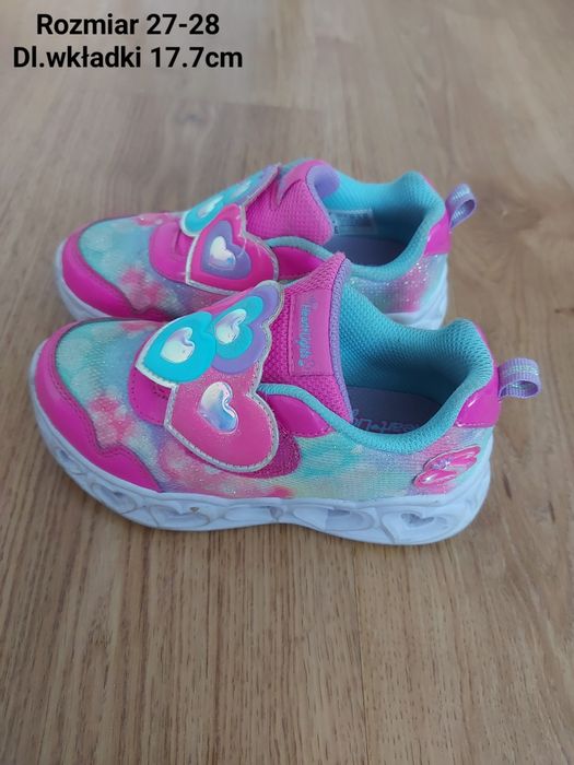 Adidasy dziewczęce świecące