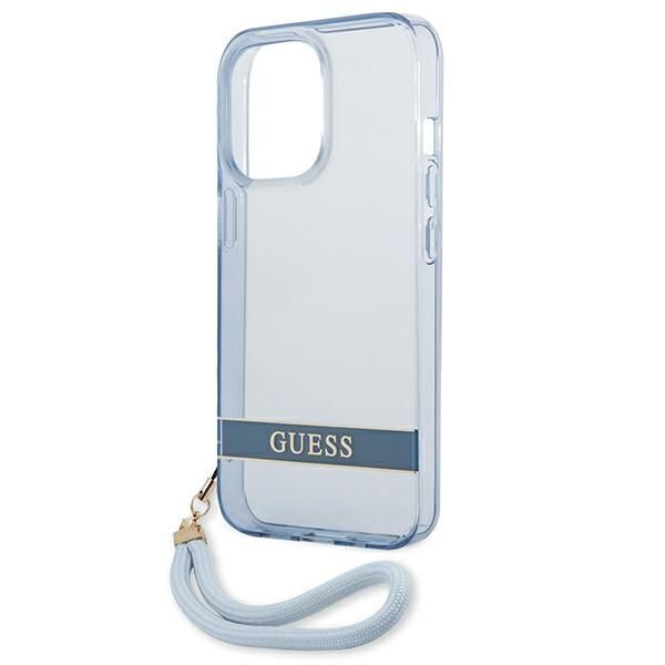 Etui Guess Translucent Stap do iPhone 13 Pro / 13, Niebieskie