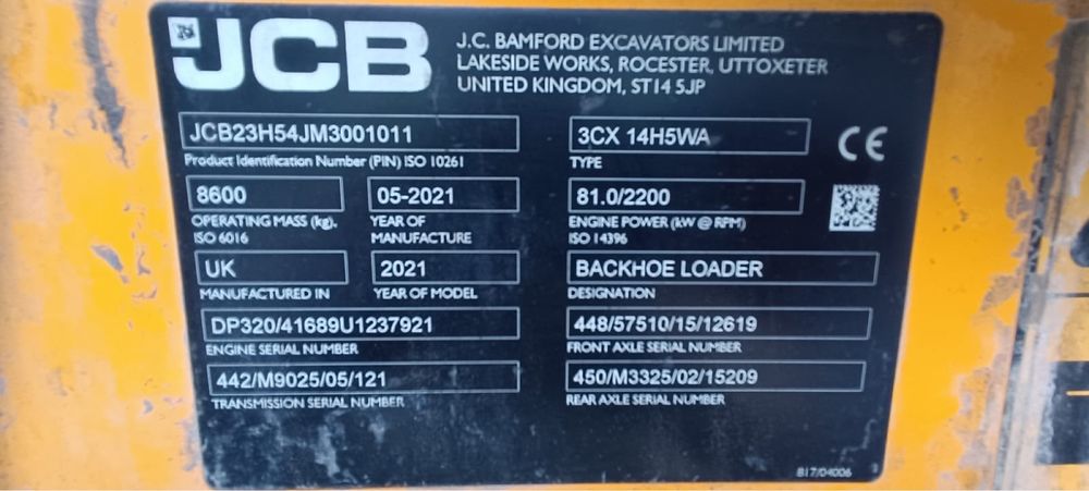Koparko-ładowarka JCB3CX Contractor