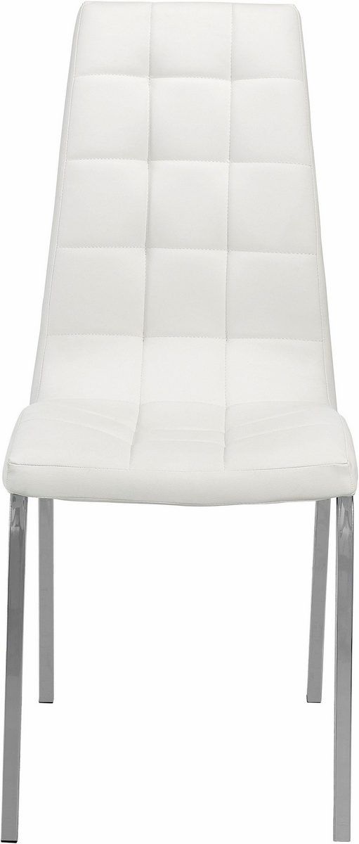 Nowe Krzesła białe  ekoskóra chrom