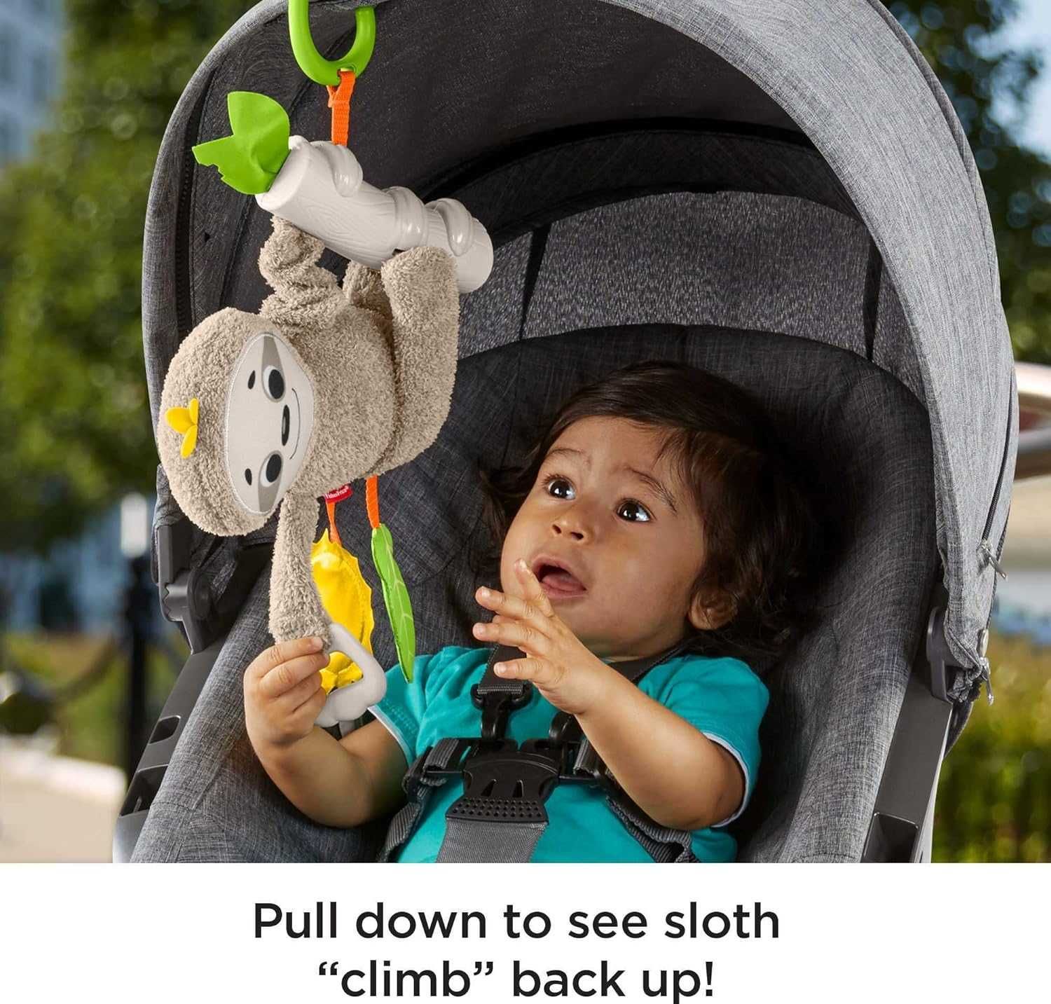 Фишер прайс лінивець ленивец Fisher Price Baby Slow Fun Stroller Sloth