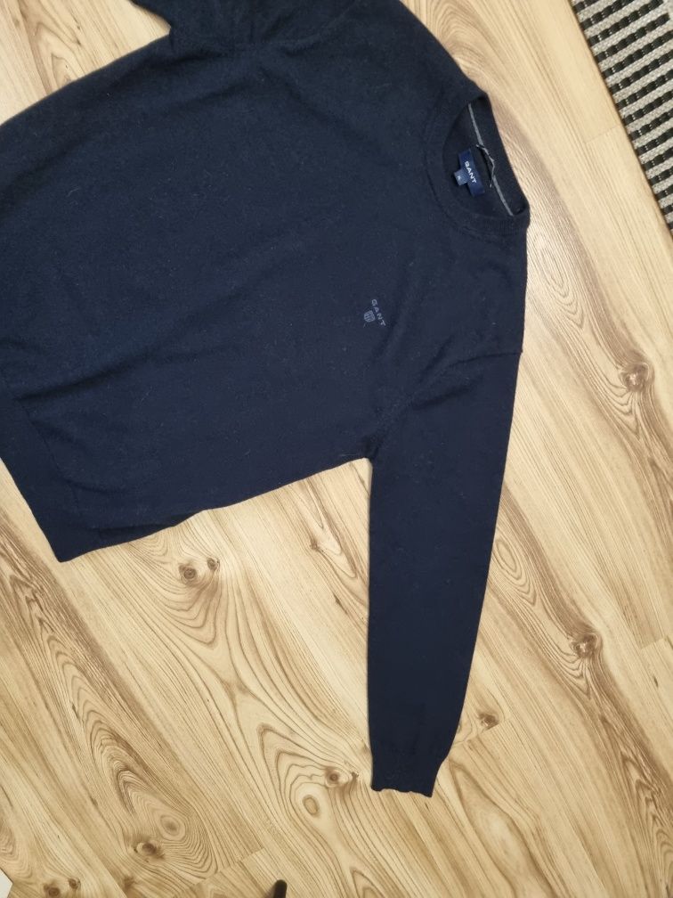 Sweter swetr Gant XL 42 granatowy wełna