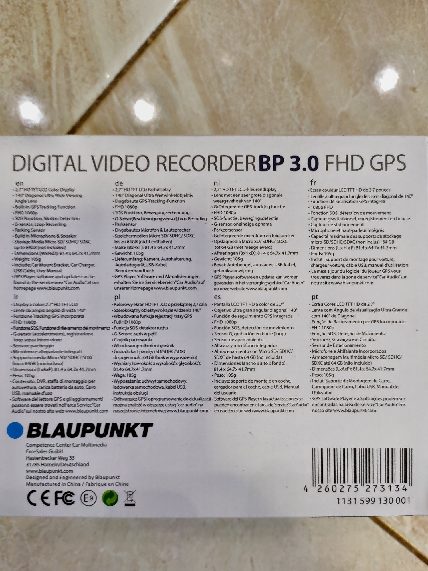 Нові Видеорегистратор Blaupunkt BP 3.0 FHD GPS