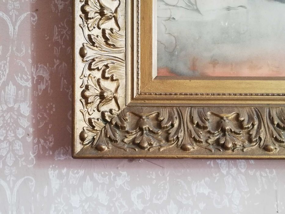 Stary obraz Matka Boska Szkaplerzna przedwojenny rarytas