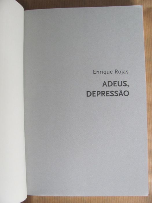 Adeus Depressão de Enrique Rojas