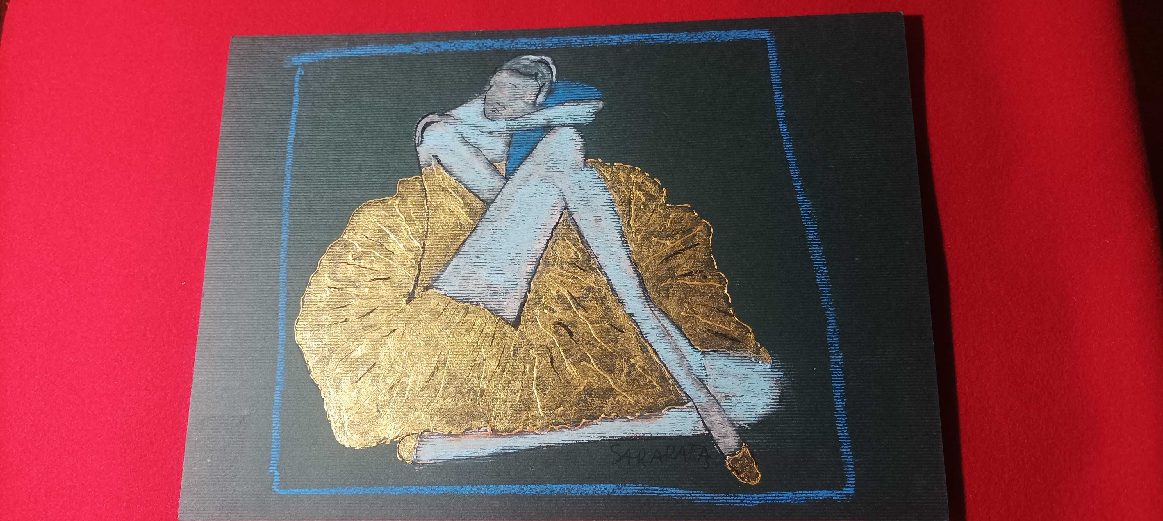 grafika na kartonie Joanna Sarapata