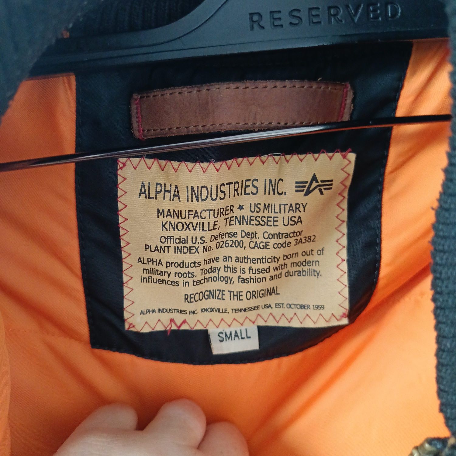Kurtka Alpha industries S czarna