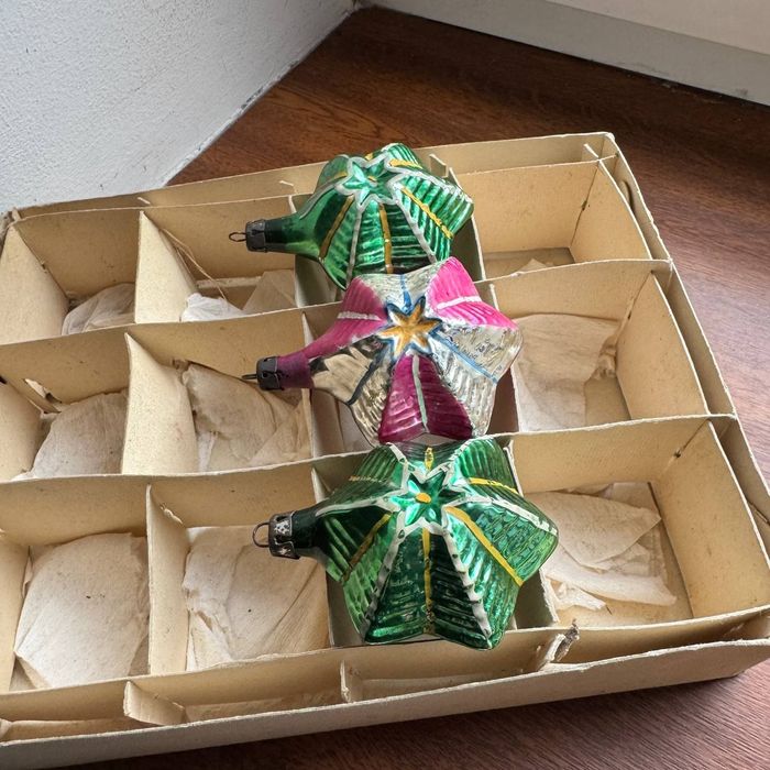 Bombki choinkowe Gwiazdy PRL Rzadkie