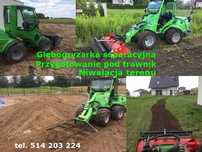 Glebogryzarka separacyjna, Niwelacja, Trawniki, Równanie terenu, Avant