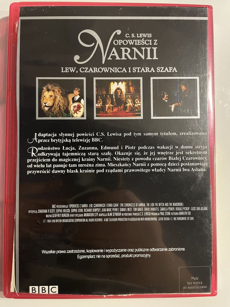 Opowieści z Narnii - serial BBC - 3 plyty DVD