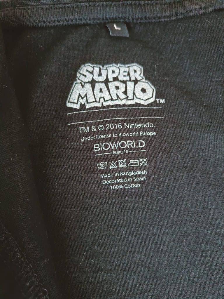 Koszulka Super Mario Bros L t-shirt bluzka oryginalna M Nintendo