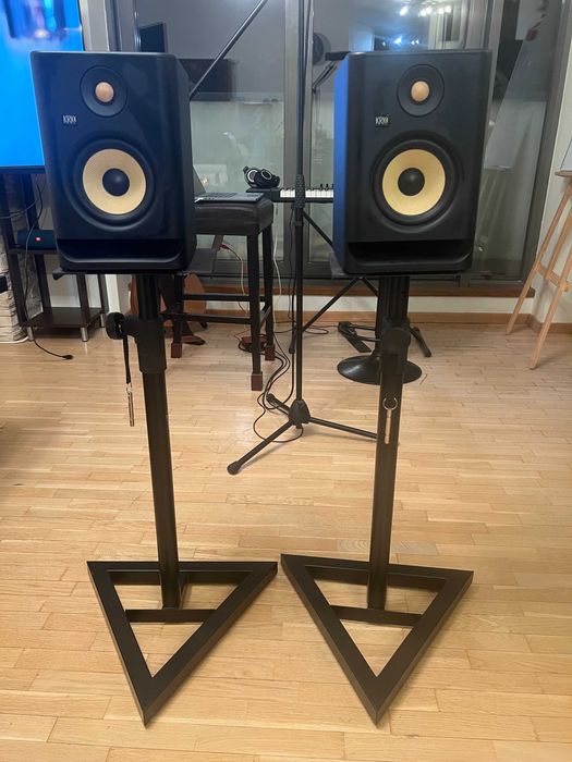 Krk Rokit RP5 g4 + Kable XRL + 2x Statyw