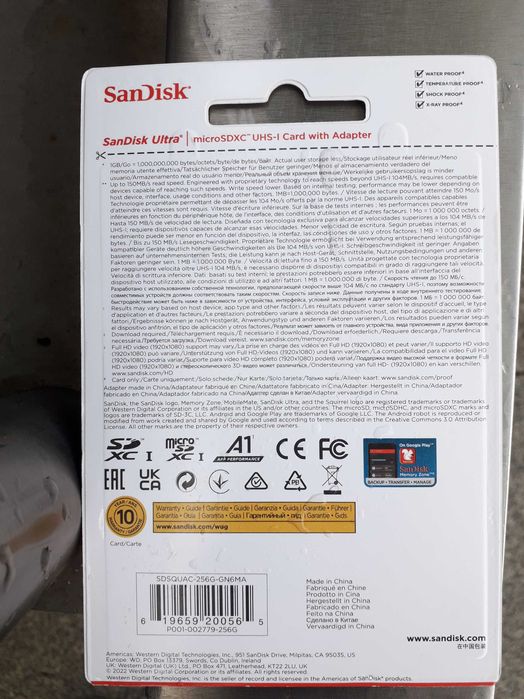 Cartoes SD 256, 128, 64 ou 32 GB NOVOS embalados desde 5€