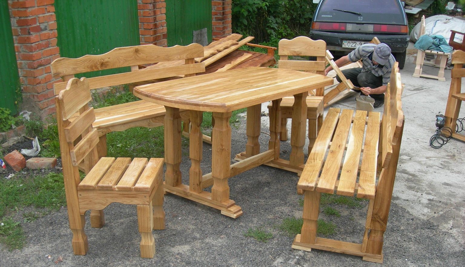 Столы скамейки комплекты мебель для сада кафе баров