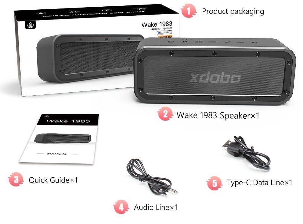 Колонка Xdobo Wake 1983 50W портативная акустика саундбар charge harma