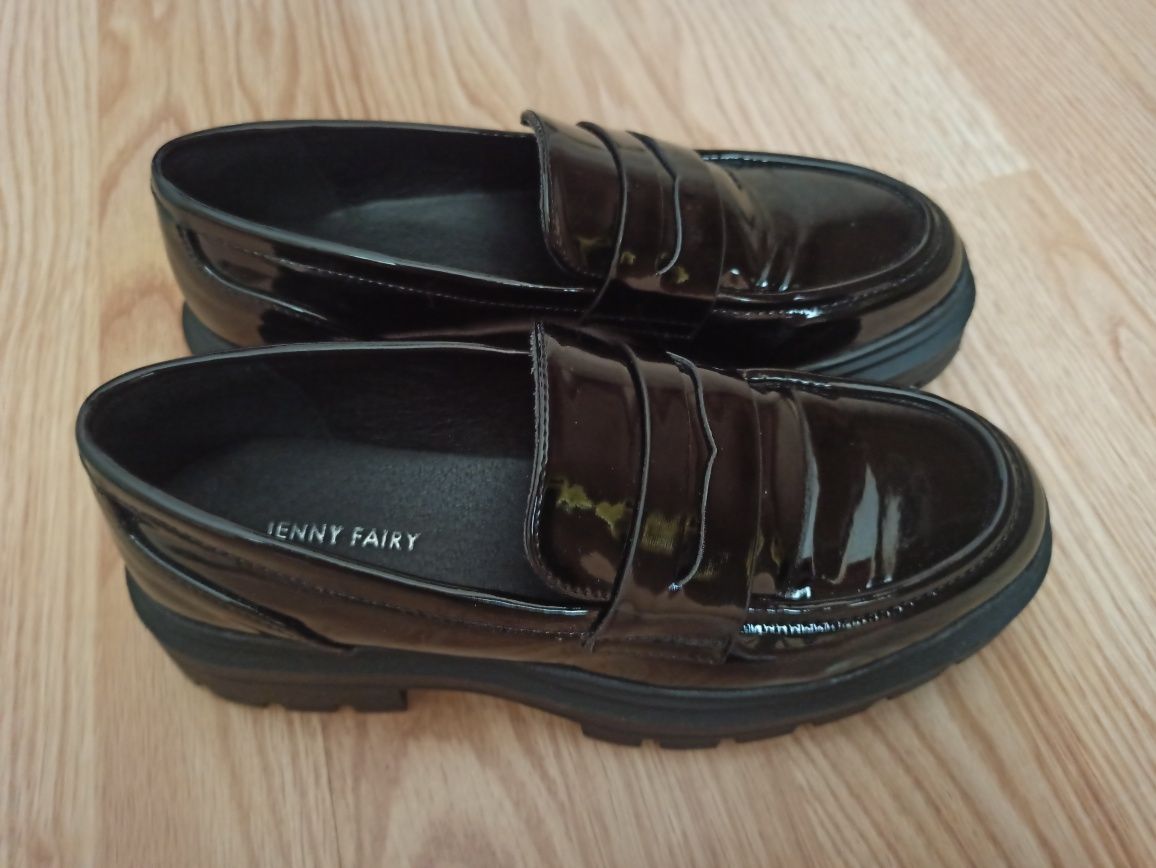 Czarne Loafersy JENNY