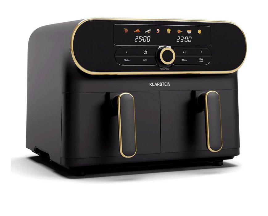 Aерофритюрниця Klarstein AuraAir Colour Touch з двома відсіками, нова