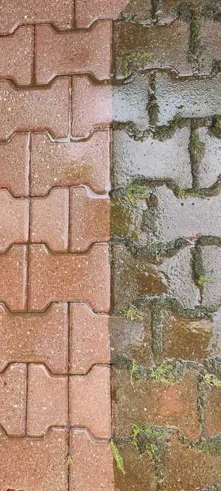 Mycie kostki brukowej, elewacji, ogrodzeń, usuwanie plam, impregnacja