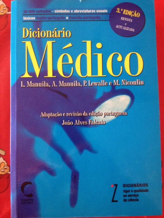 Livro medicina Dicionario