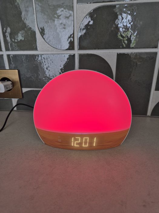 Mahli lampa zegar budzik światło jak nowa