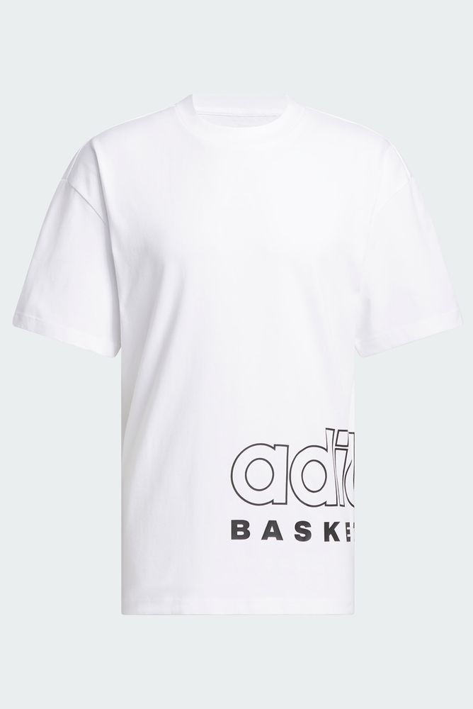 Чоловіча біла футболка Adidas Basketball Select