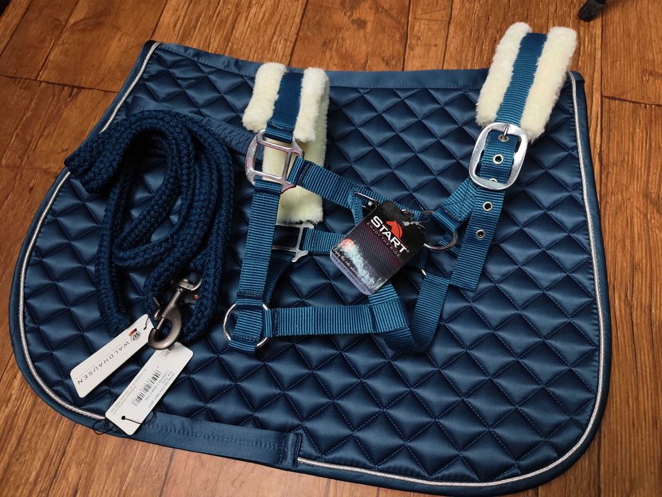 Czaprak pony kantar i uwiąz komplet dla kucyka